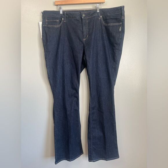 Silver jeans Elyse slim boot jeans size 24 indigo New eliminates muffin top - Picture 3 of 5